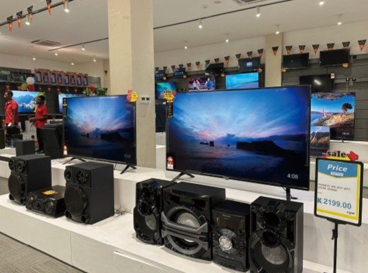 Televisions and audio in store